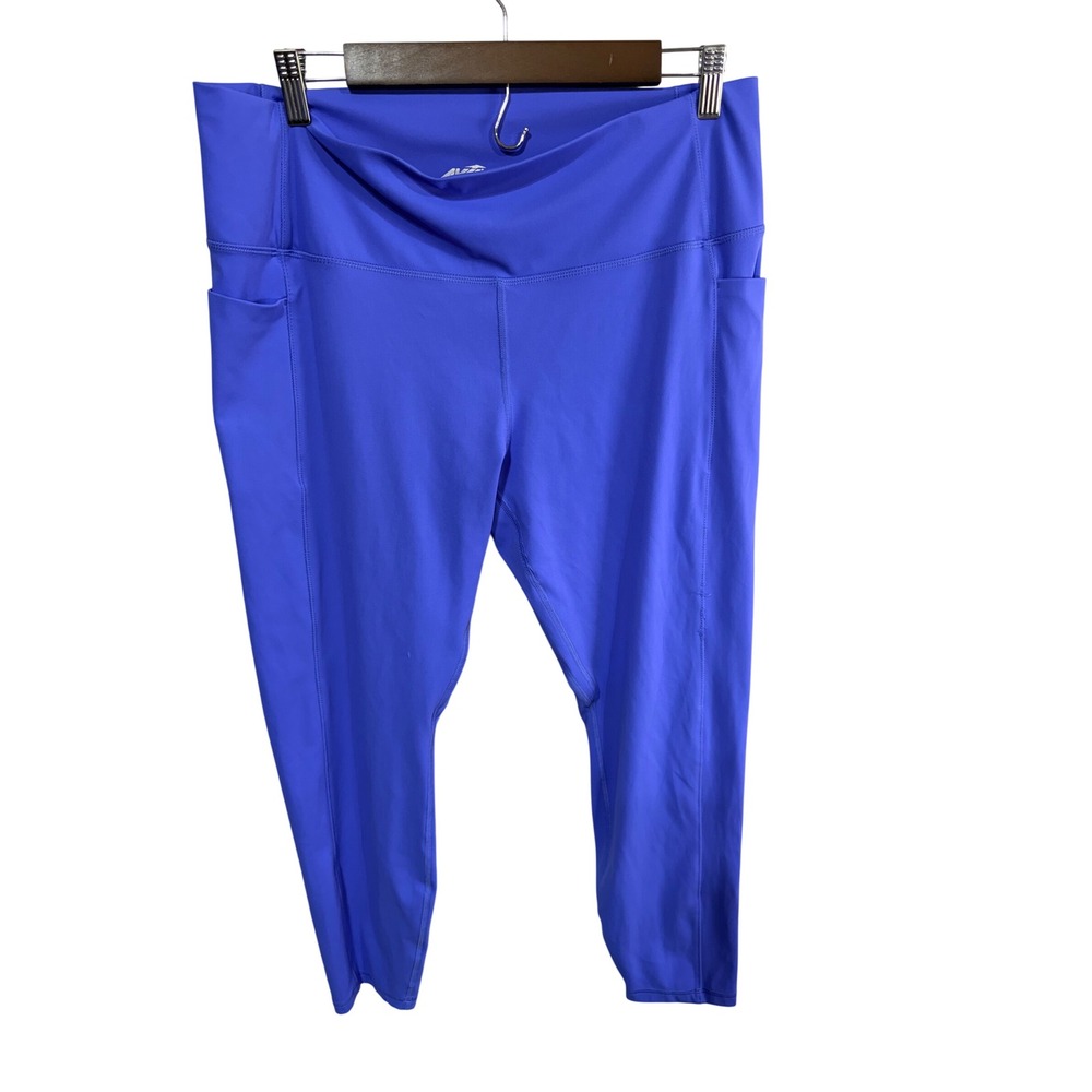 Avia Leggings Activewear Pocket High Rise Women XXL 20 Blue Athleisure Yoga Gym